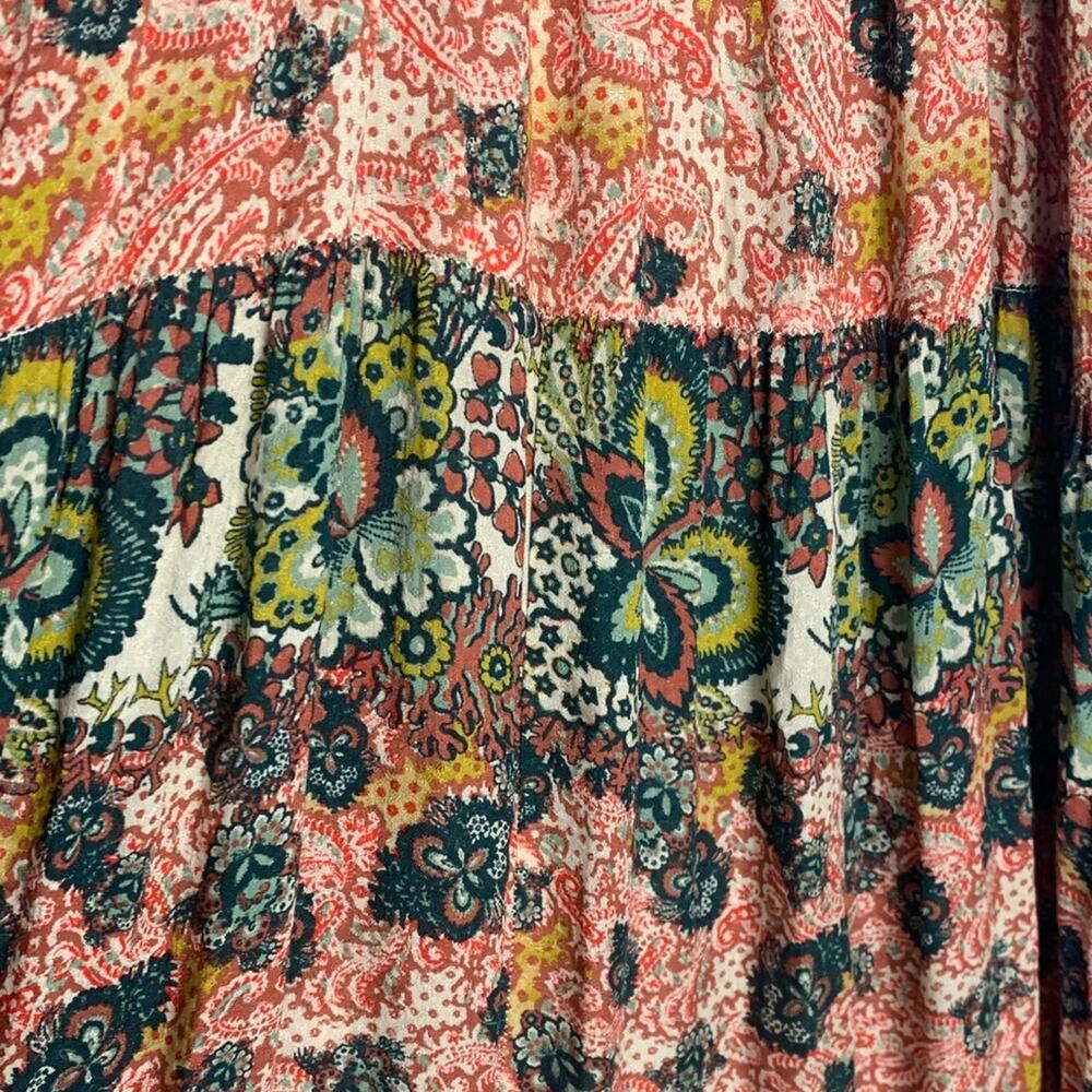 Intimately Free People size small patchwork Multi… - image 4